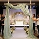 preview thumbnail 12 of 10, 3 Panels Wedding Arch Draping Fabric, 2.5x19.5 ft Chiffon Draping Fabric, Wedding Arbor Drapery for Ceremony Reception
