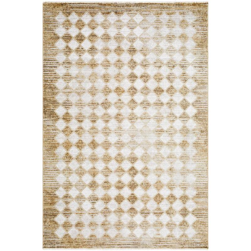 Galey Alix x Livabliss Myrtle Avenue V Vintage Checkerboard Area Rug