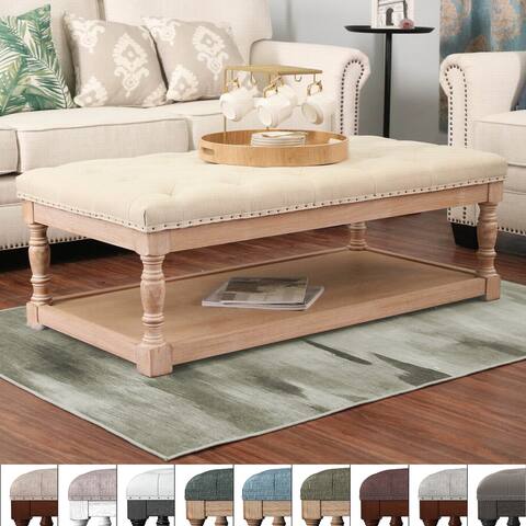 Tubbs 48-inch Tufted Cocktail Storage Ottoman