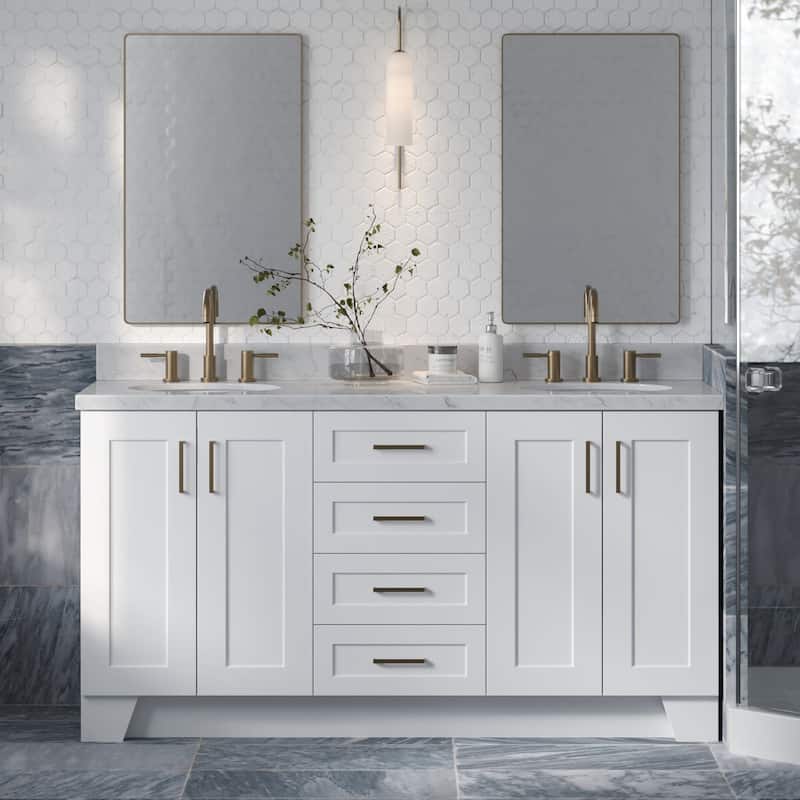 Ariel Q066D-BC Taylor 66" Double Free Standing Vanity Cabinet