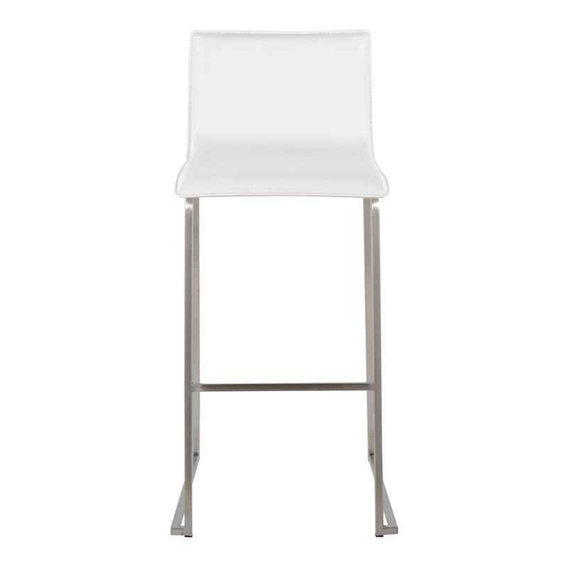 Silver Orchid Mara Upholstered 29" Fixed-Height Bar Stool - Set of 2