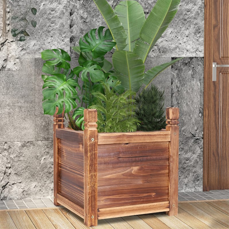 Garden Flower Planter Raised Box Vegetable Bed for Garden Yard Patio