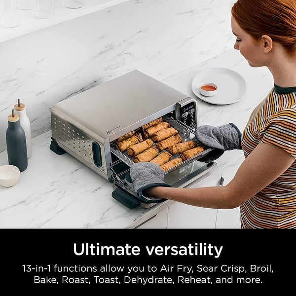 Ninja SP351 Foodi Smart Forno E Friggitrice Ad Aria 15 In 1, Doppio Calore 1800 W, XL, Usato (come Nuovo)