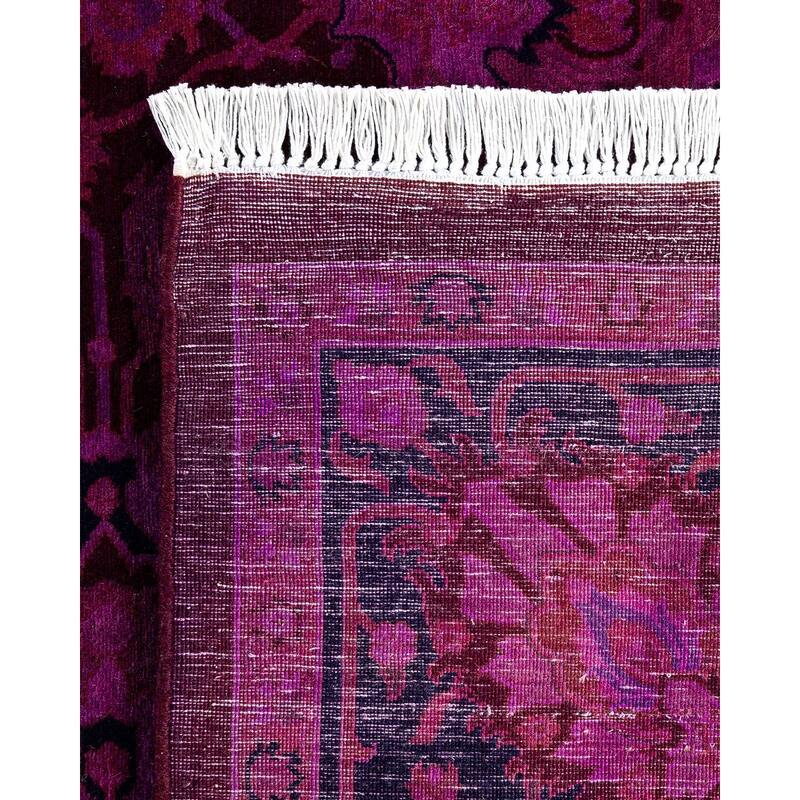 Fine Vibrance One-of-a-Kind Hand-Knotted Area Rug - Pink, 6' 0" x 9' 1" - 6' 0" x 9' 1"