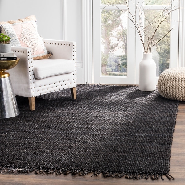 Safavieh Leteke Handmade Natural Jute Fiber Fringe Rug. Opens flyout.