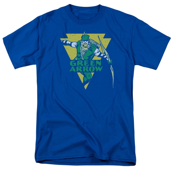 Dc Distressed Arrow Mens Short Sleeve Shirt (Royal Blue, X Large) Dc Distressed Arrow Mens Short Sleeve Shirt (Royal Blue, X Large)