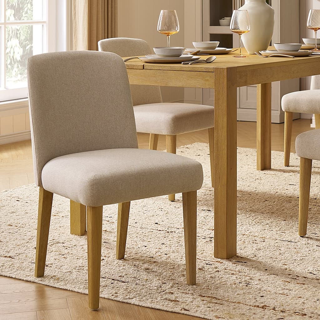 Mopio Logan Upholstered Beige Dining Chair