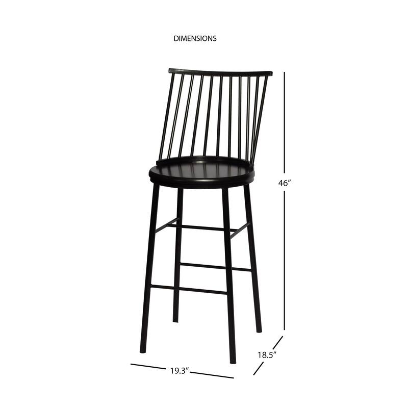 Fonda Windsor Back Metal Bar Stool by Greyson Living