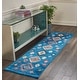preview thumbnail 33 of 35, Nourison Tribal Decor Aztec Geometric Area Rug 2'2" x 7'9" Runner - Blue - Runner/Rectangle