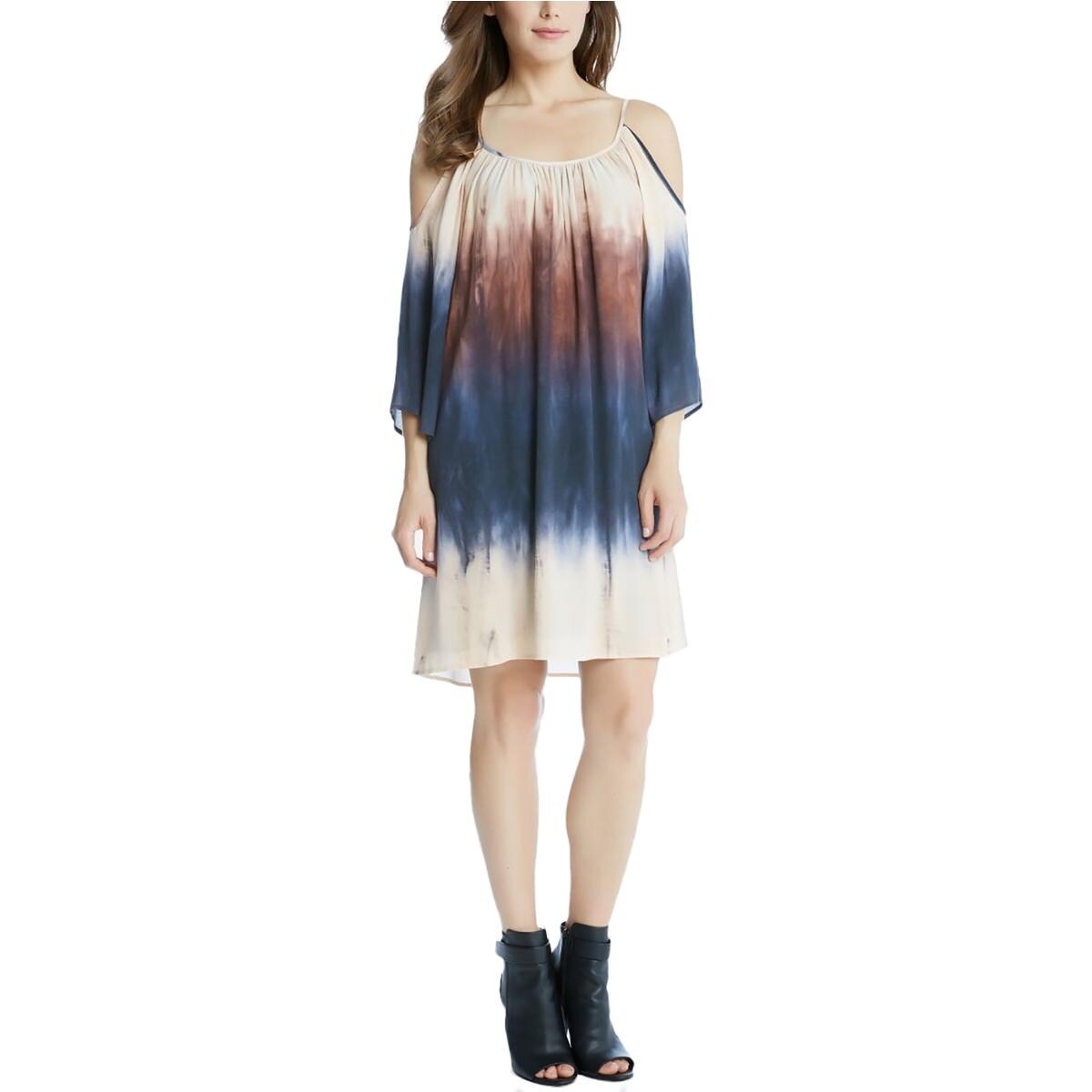 Shop Karen Kane Womens Casual Dress Tie Dye Cold Shoulder