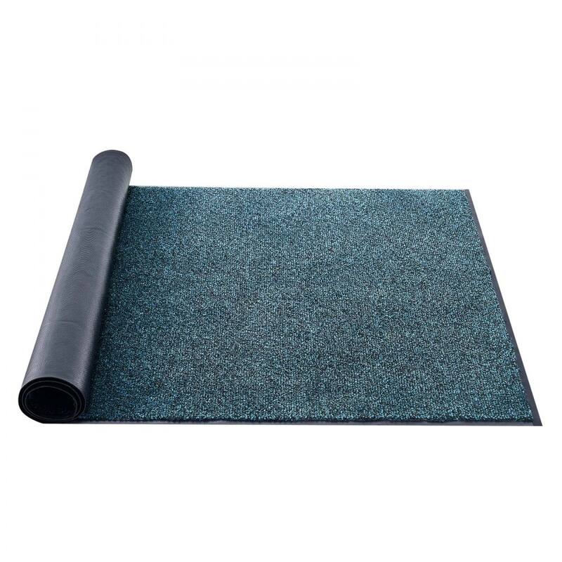 Slate Blue Carpet Floor Mat 6x4 ft Soft Non-Slip Durable Commercial Home Rug - 72.01 x 47.99 x 0.28 in