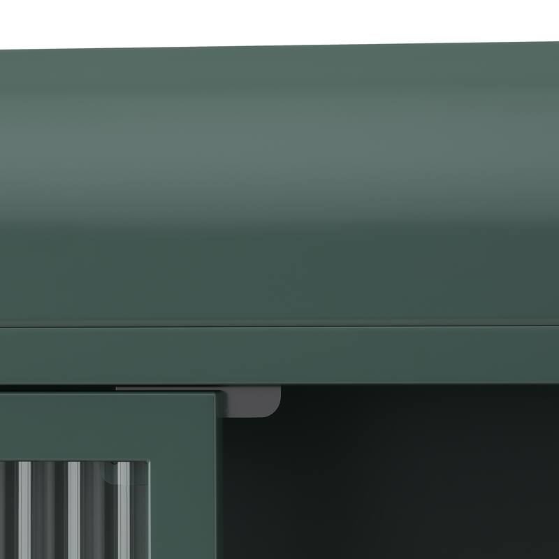 3 Door Arched Wall Mounted Glass Cabinets