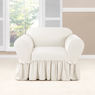 SureFit Essential Twill 1 Piece Chair Slipcover