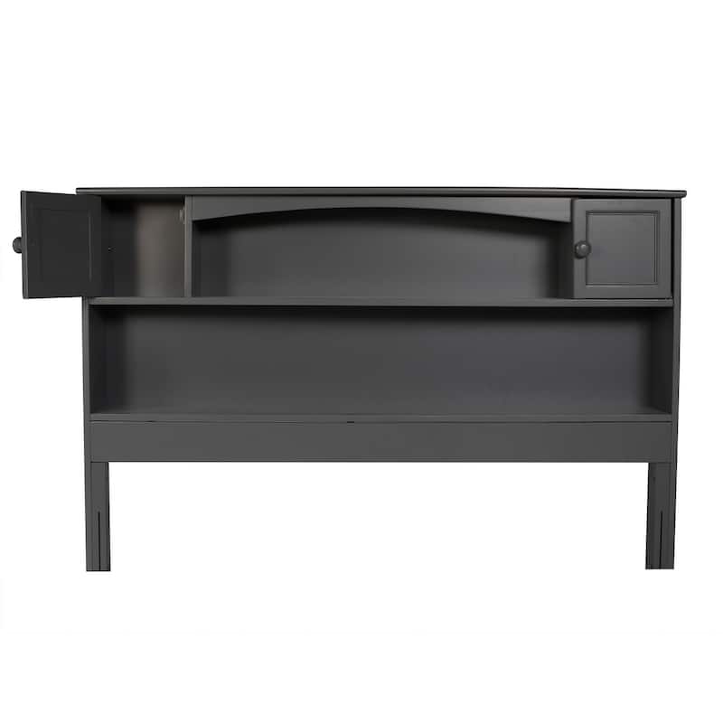 AFI Newport Bookcase Headboard with Attachable Charger