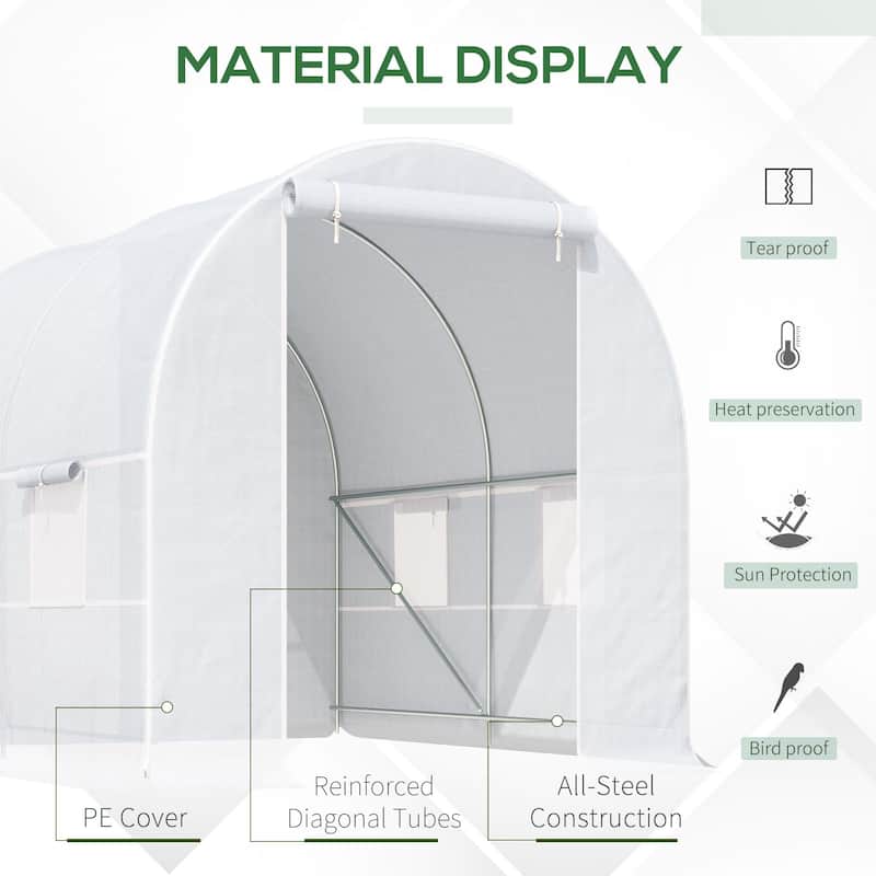 Walk-in Tunnel Greenhouse Warm