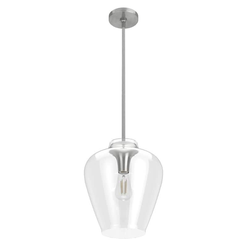 Hunter Vidria 12" 1-Light Pendant - Kitchen Island, Dining Room, Entry - Contemporary, Transitional