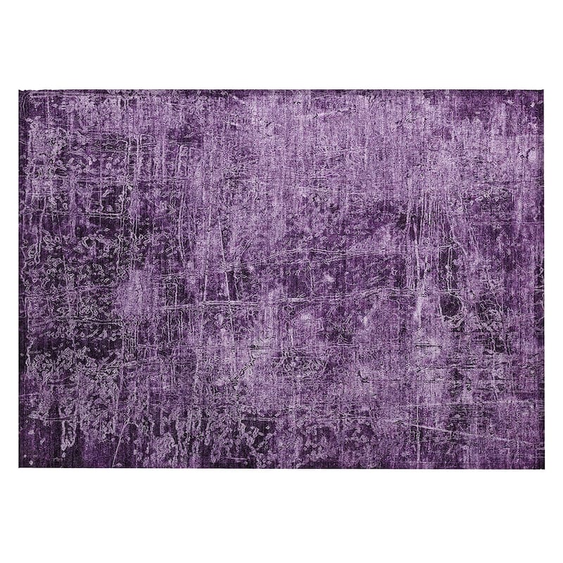 Almisi Artistic Abstract Weather Resistant Blended Style Outdoor Rug