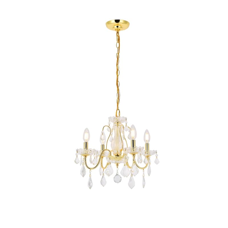 Somette Crystal 4-light Chandelier - St. Francis Collection