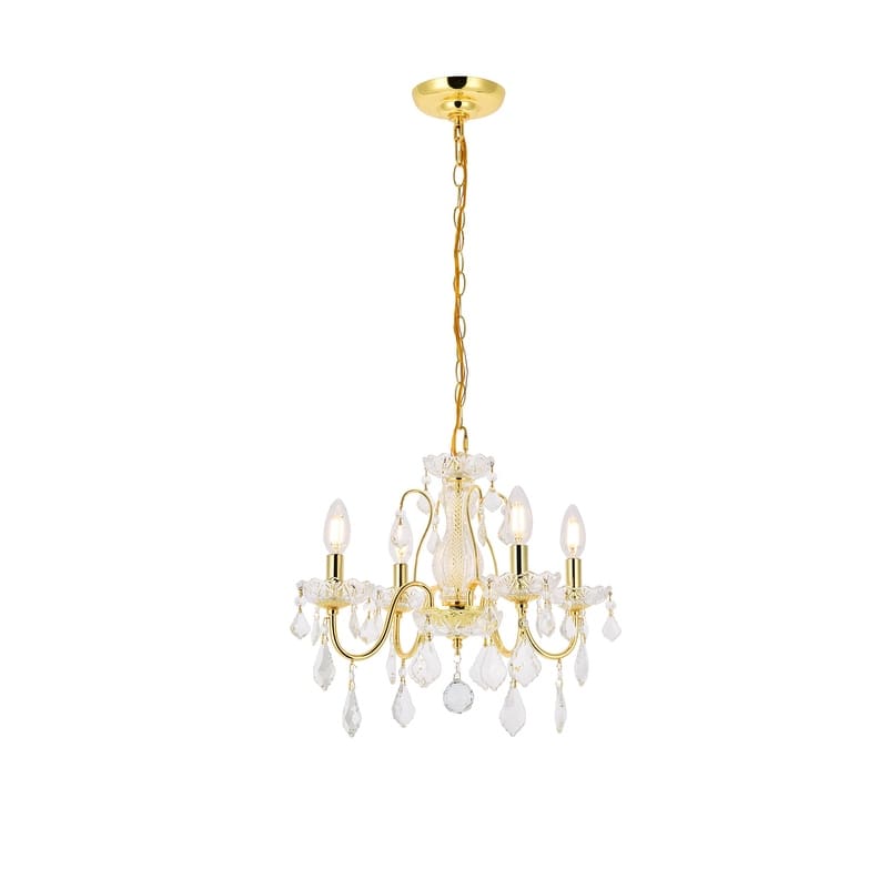 Somette Crystal 4-light Chandelier