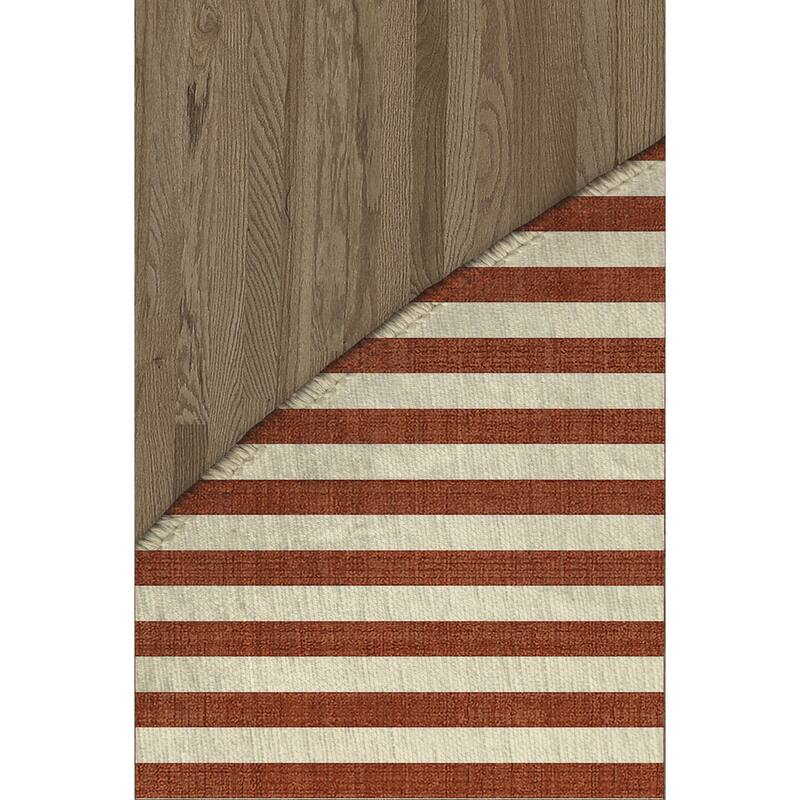 PINSTRIPE RUST Outdoor Rug By Becky Bailey Bed Bath & Beyond 36137063