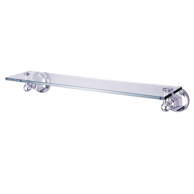 Kingston Brass Metropolitan Glass Shelf - Polished Chrome