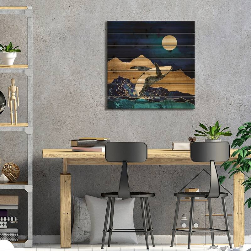 Live Free Print On Wood by SpaceFrog Designs - Multi-Color