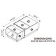 preview thumbnail 4 of 10, Furniture of America Podd Contemporary White 49-inch 3-Shelf Coffee Table