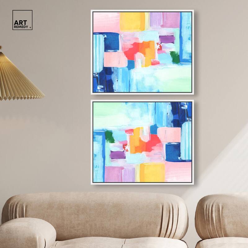 Navy Red Hustle Sneaker Canvas by Art Remedy