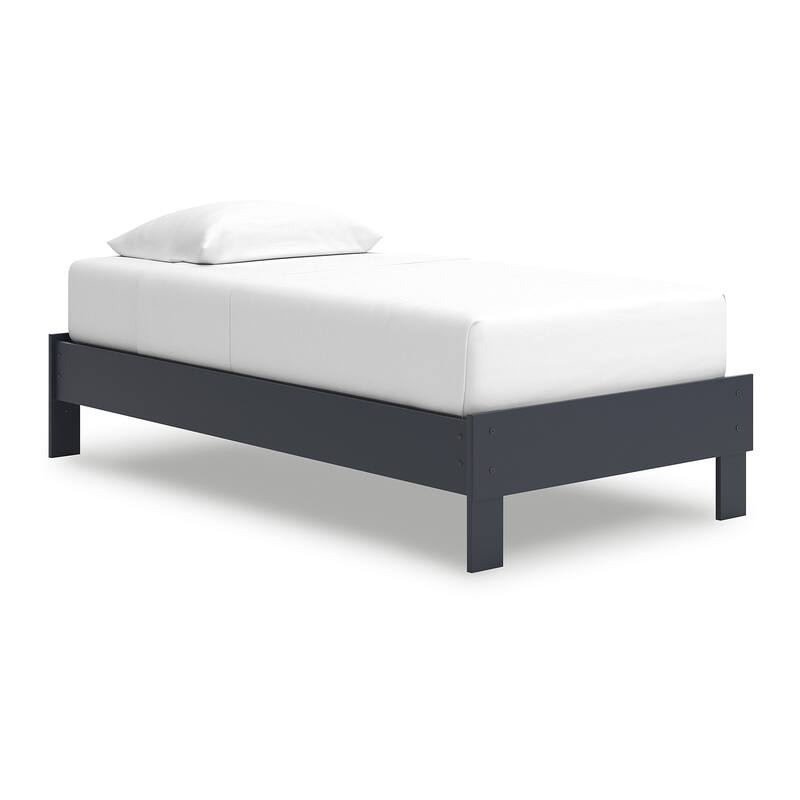 Signature Design by Ashley Simmenfort Dark Blue Platform Bed