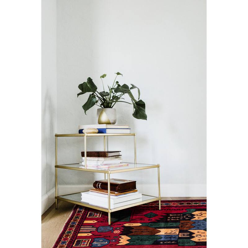 ECARPETGALLERY Hand-knotted Teimani Red Wool Rug - 3'5 x 6'6