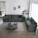 Option Gray 3-Seater Sofa+2-Seater Sofa