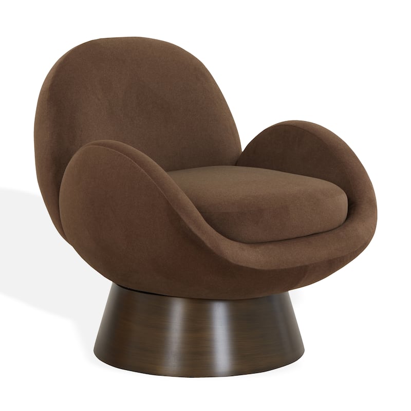 SAFAVIEH Couture Paolini Metal Base Accent Chair - 31"W x 32"D x 33"H