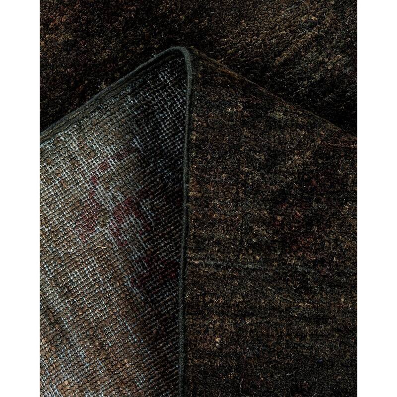 Vibrance One-of-a-Kind Hand-Knotted Runner Rug - Brown, 2' 8" x 4' 4" - 2' 8" x 4' 4"