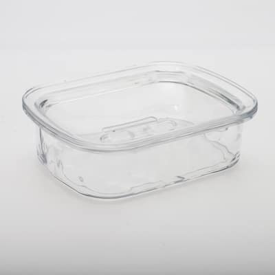 Waterproof with Cover Soap Holder for Bathroom 5.51"x4.13"x1.65" 1 Pc