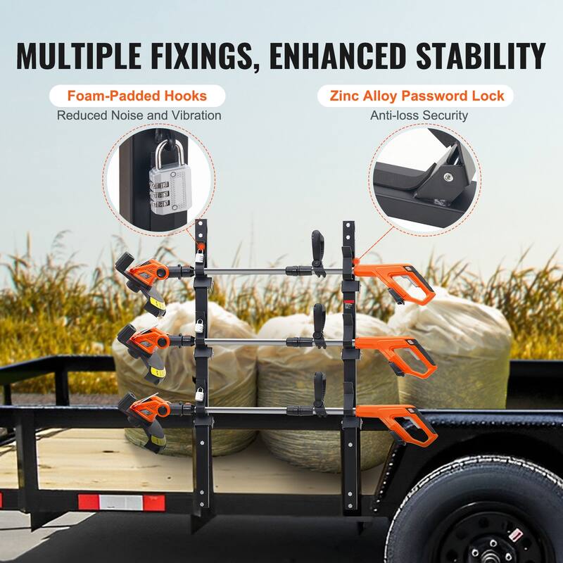 Trimmer Rack Wall-mounted or Mount on Enclosed Trailer Landscape Weed Eater, Pair - 3-inch