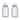 10 Strawberry Street Textured Bird Canister, Set of 2