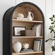 preview thumbnail 12 of 14, Evie Arched Bookcase Display Cabinet