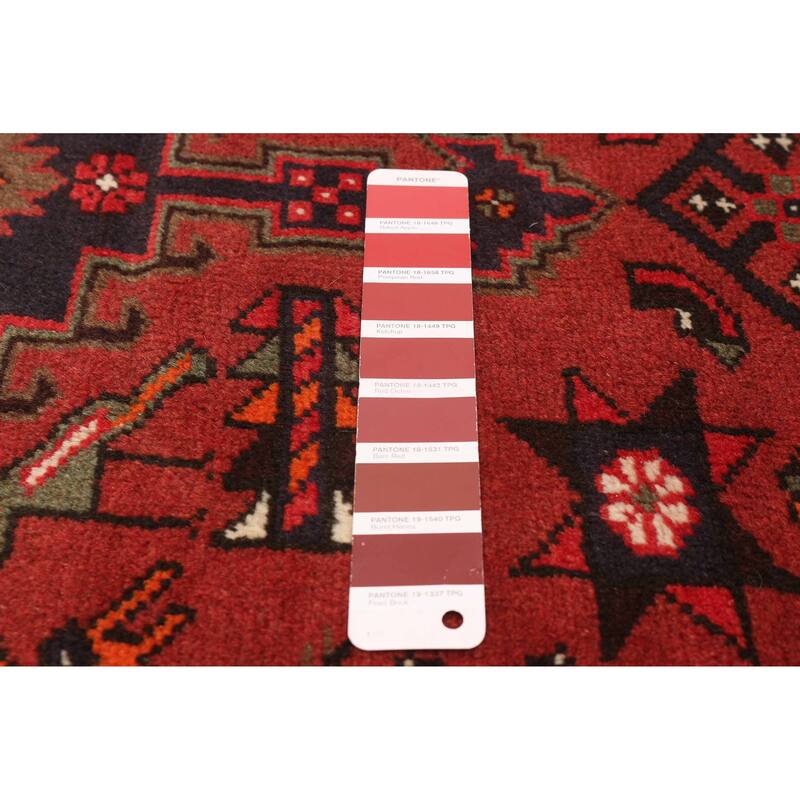 ECARPETGALLERY Hand-knotted Konya Red Wool Rug - 3'3 x 5'0