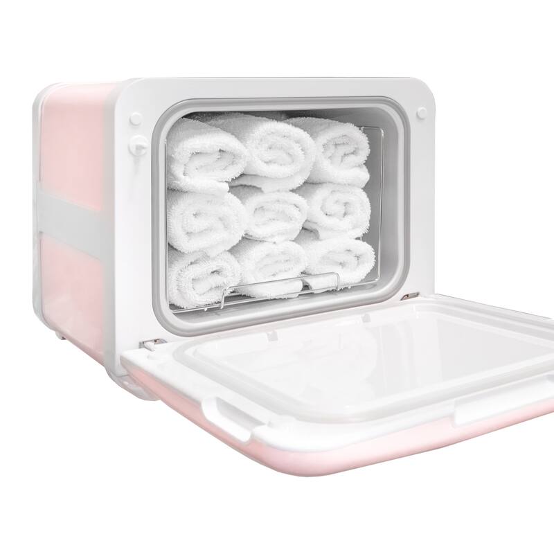 2in1 Towel Warmer UV Sterilizer (8L) for Salon Spa Beauty Massage and Home Use, Pink