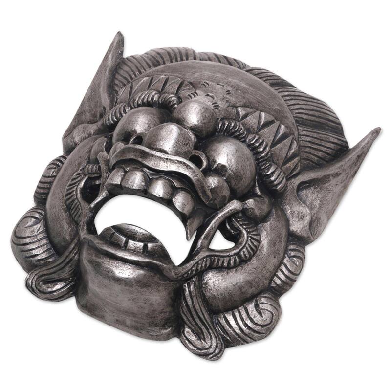 Handmade Barong Celeng Wood Mask (Indonesia)