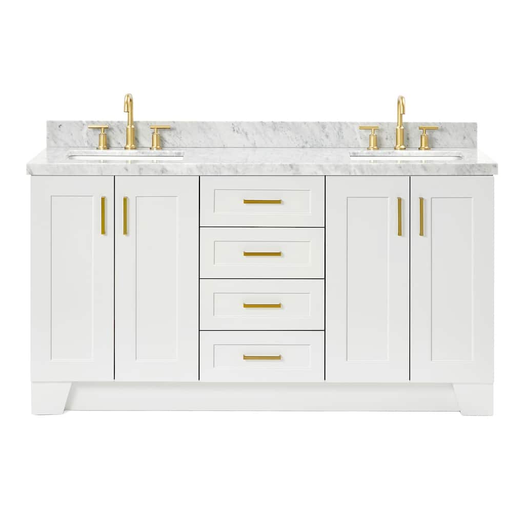 Ariel Q067DCWRVO Taylor 66" Free Standing Double Basin Vanity Set with