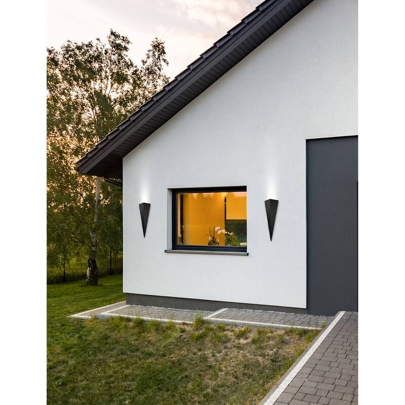 Eglo Trigo 3 Stainless Steel 1-Light Wall Light