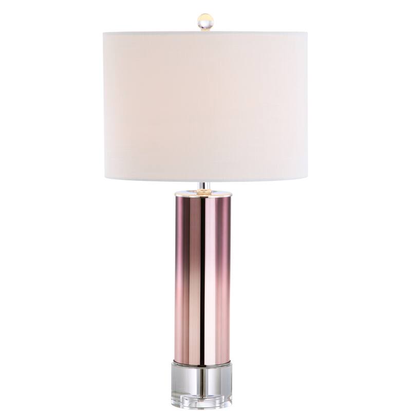 Bella 27" Glass /Crystal LED Table Lamp, Rose Gold by JONATHAN Y