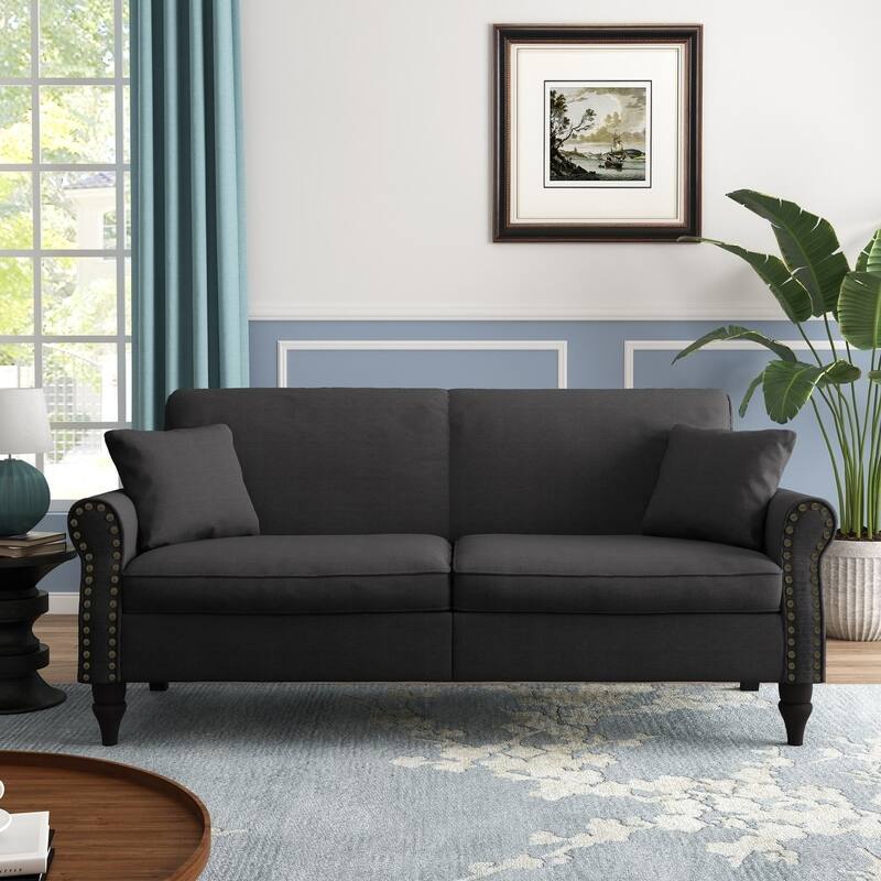Modern 73" Couch Loveseat Upholstered Sofa