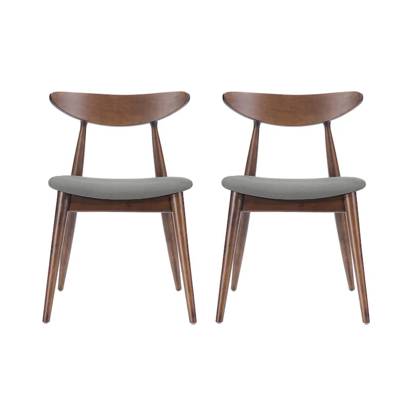 Barron Mid-century Dining Chairs (Set of 2) by Christopher Knight Home - 22.50" W x 19.75" L x 28.75" H