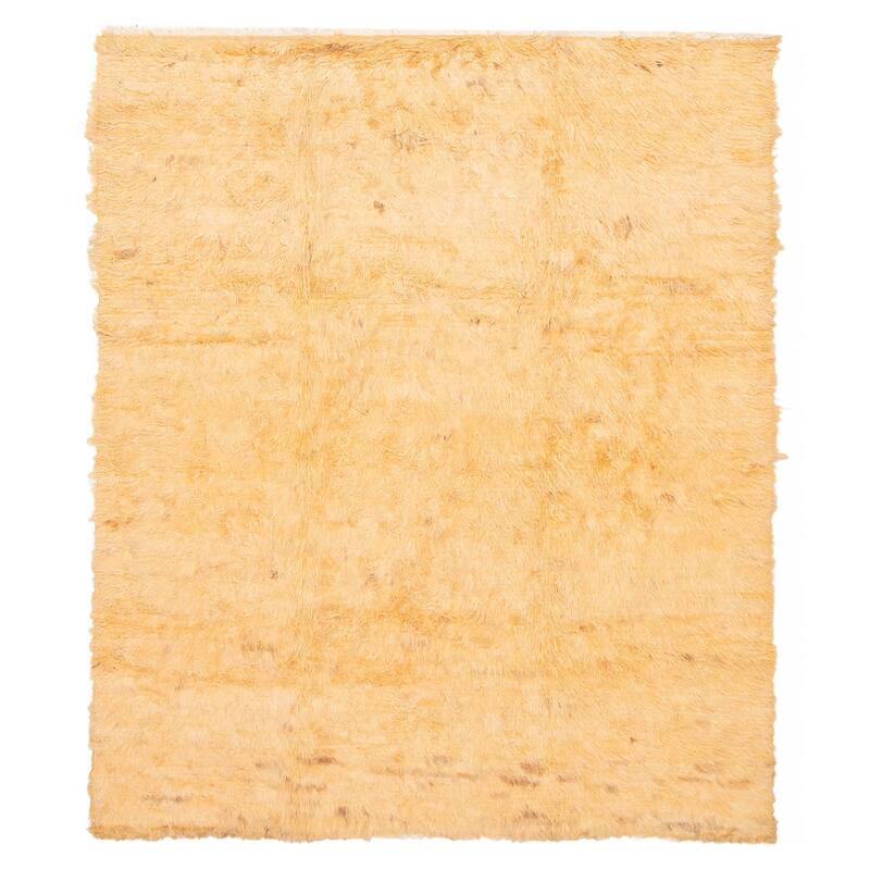 ECARPETGALLERY Hand-knotted Finest Peshawar Ziegler Orange Wool Rug - 8'2 x 9'10 - Light Orange - 8'2 x 9'10