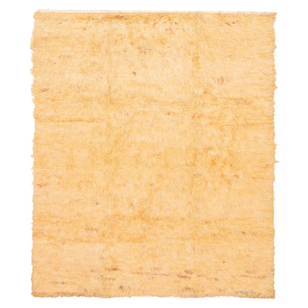 ECARPETGALLERY Hand-knotted Finest Peshawar Ziegler Orange Wool Rug - 8'2 x 9'10