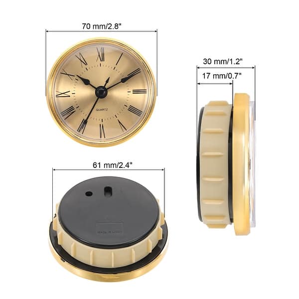 Small Insert Clock Module Quartz Clock Insert, Round Quartz Movement Miniature Clocks Mini ...