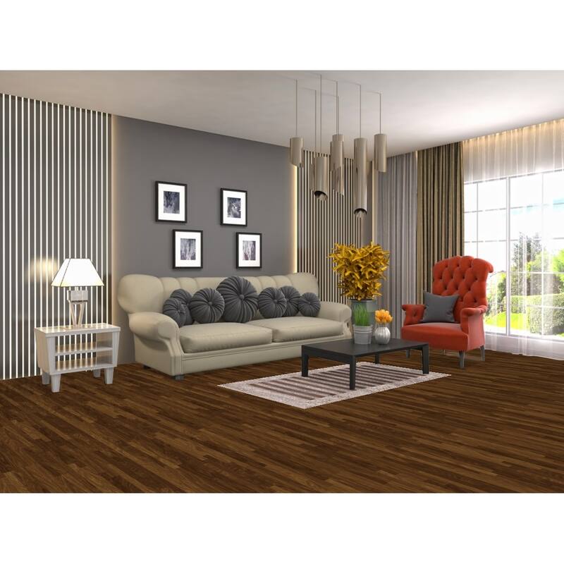 Striped Modern Accent Rug Handmade Abstract Wool Carpet - 2'9"x 5'0"