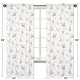 preview thumbnail 5 of 3, Sweet Jojo Designs Blush Pink Mint White Boho Woodland Deer Floral Collection 84inch Window Treatment Curtain Panel Pair
